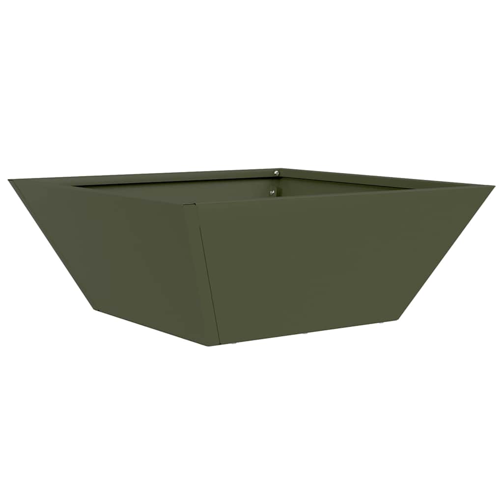 Vaso a Ciotola da Giardino 5 pcs Oliver verde 40 x 40 x 15 cm