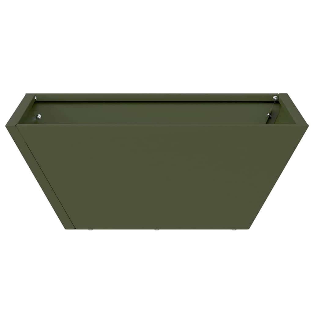 Vaso a Ciotola da Giardino 5 pcs Oliver verde 40 x 40 x 15 cm