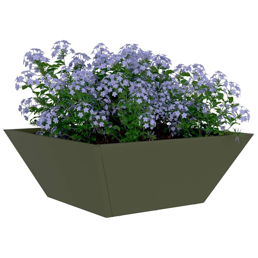 Vaso a Ciotola da Giardino 5 pcs Oliver verde 40 x 40 x 15 cm