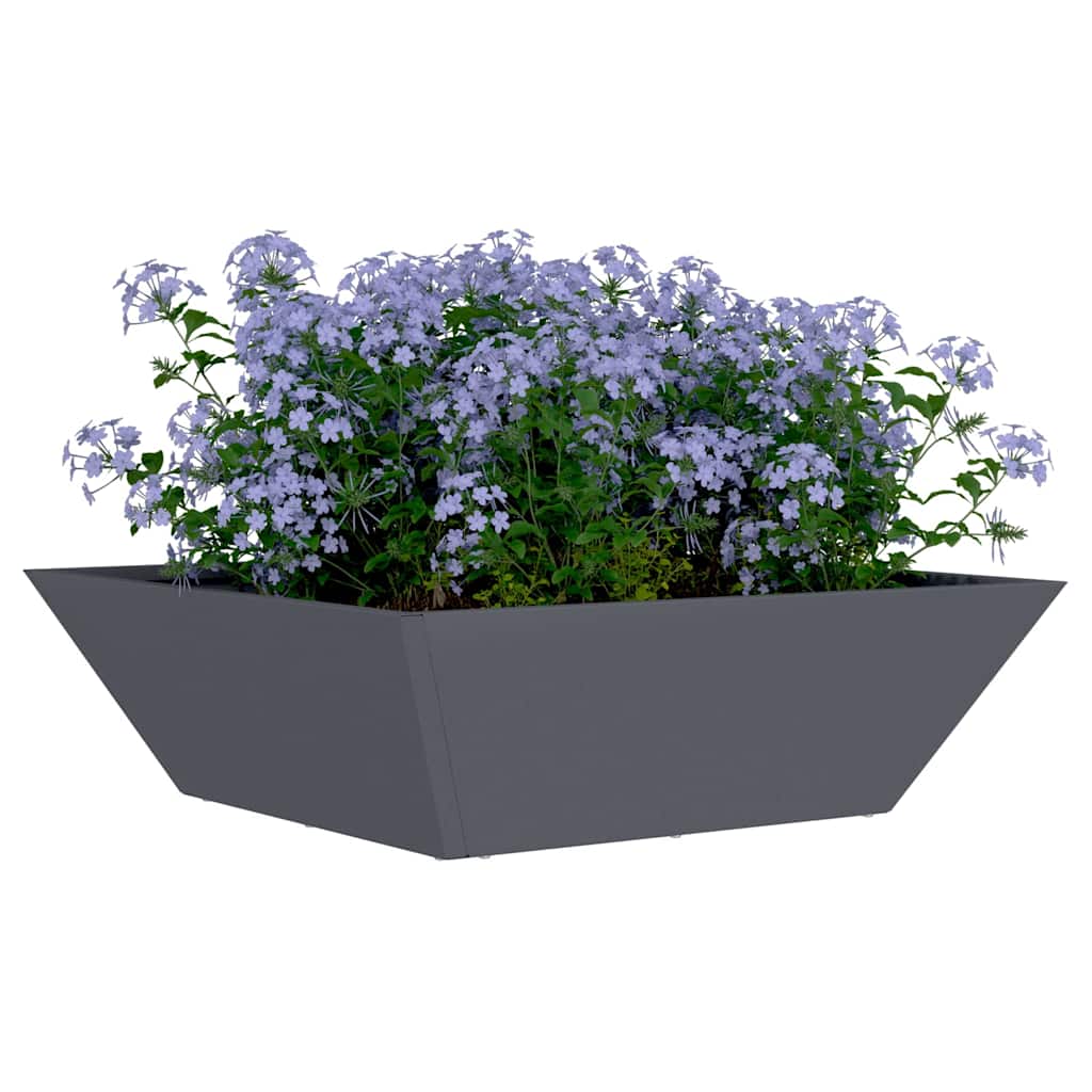 Vaso a Ciotola da Giardino 5 pcs Antracite 50 x 50 x 15 cm