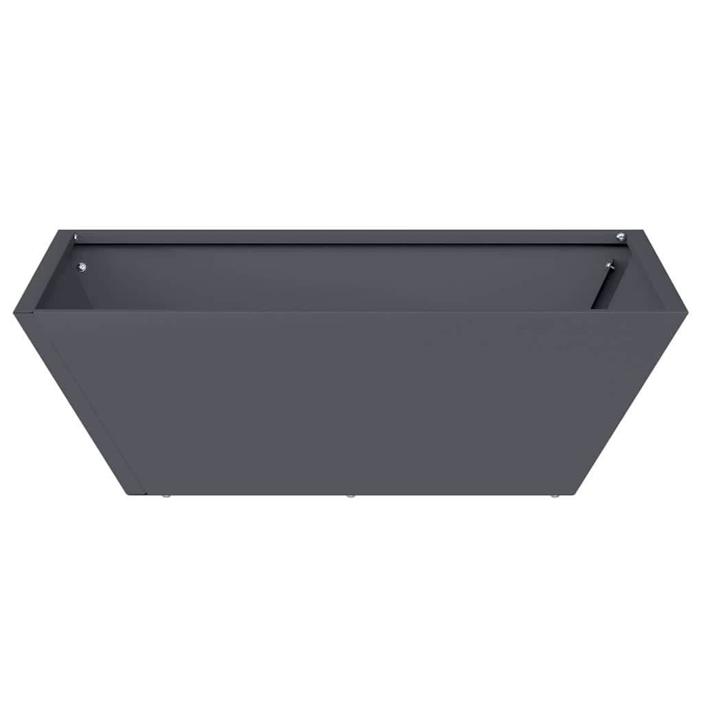 Vaso a Ciotola da Giardino 5 pcs Antracite 50 x 50 x 15 cm