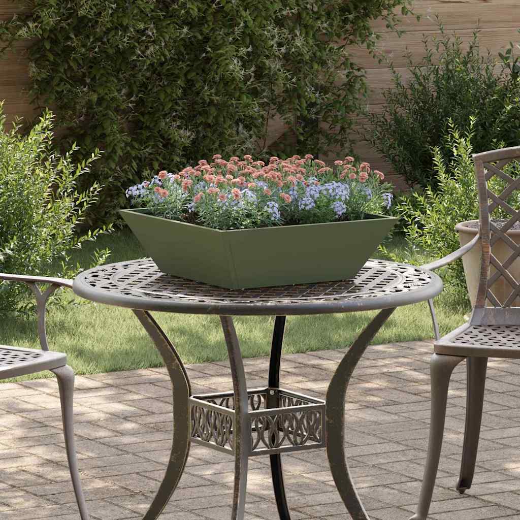 Vaso a Ciotola da Giardino 5 pcs Oliver verde 50 x 50 x 15 cm