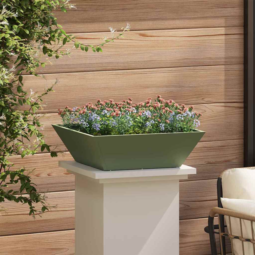 Vaso a Ciotola da Giardino 5 pcs Oliver verde 50 x 50 x 15 cm