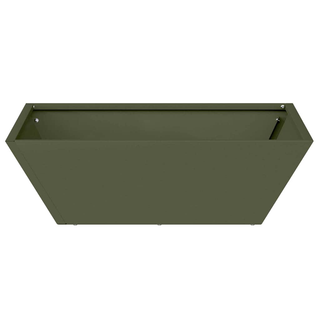 Vaso a Ciotola da Giardino 5 pcs Oliver verde 50 x 50 x 15 cm