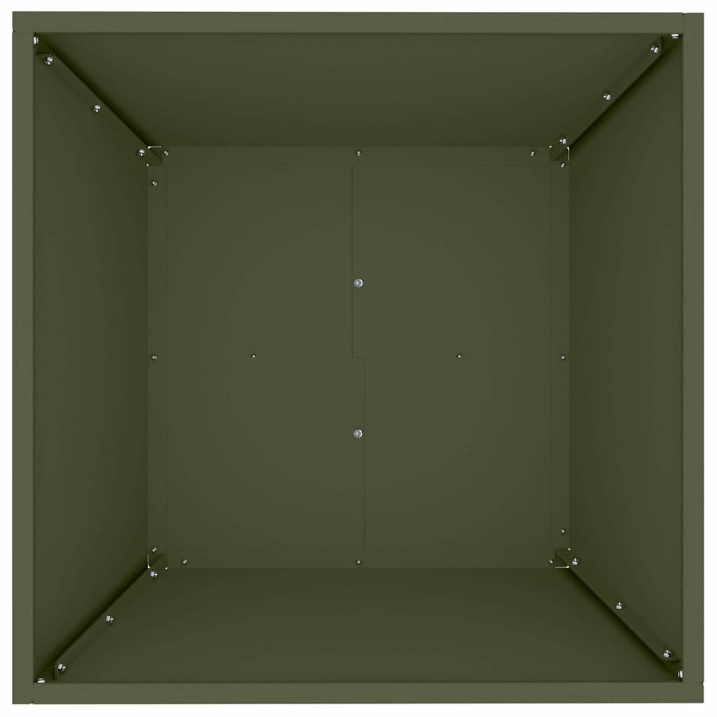 Vaso a Ciotola da Giardino 5 pcs Oliver verde 50 x 50 x 15 cm