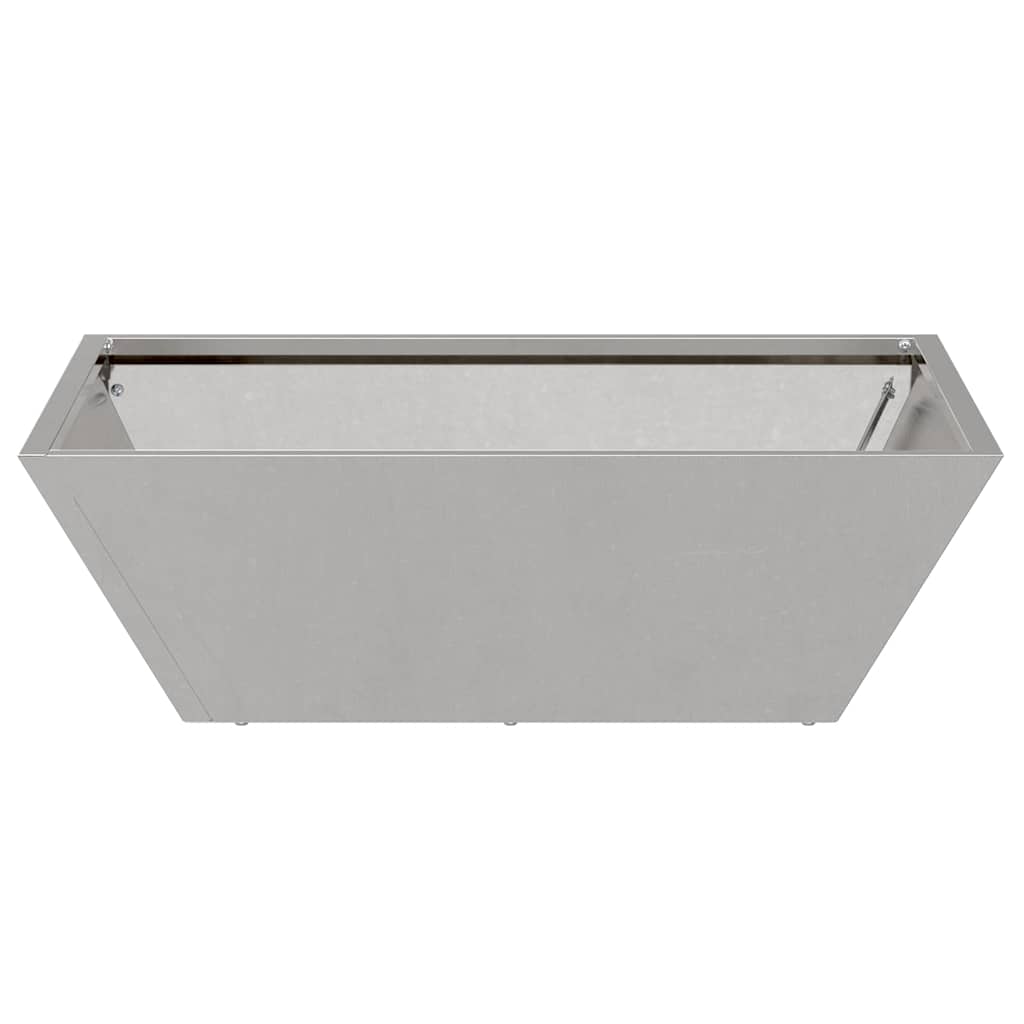 Vaso a Ciotola da Giardino Argento 50 x 50 x 15 cm