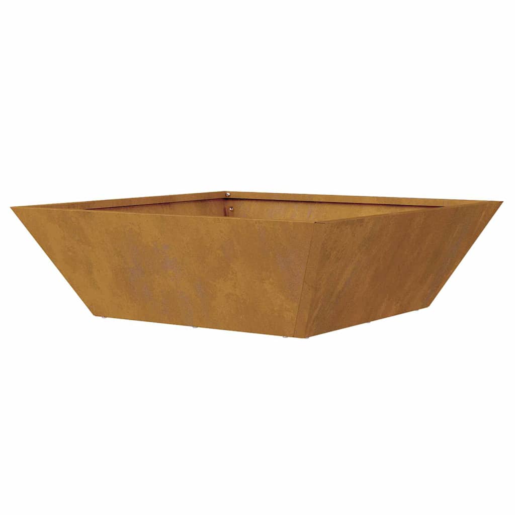 Vaso a Ciotola da Giardino 5 pcs Ruggine 50 x 50 x 15 cm