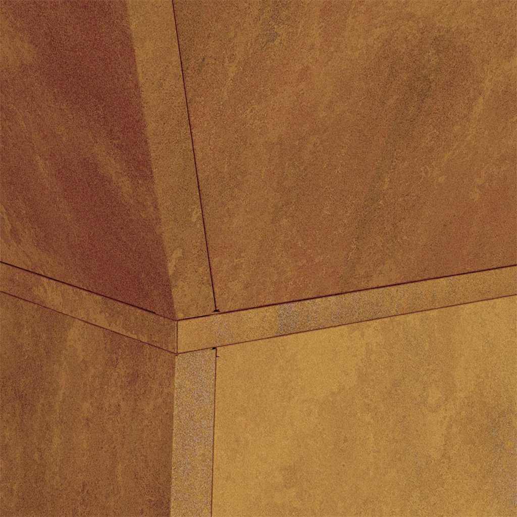 Vaso a Pilastro 2 pcs Argento 35 x 35 x 73 cm Acciaio