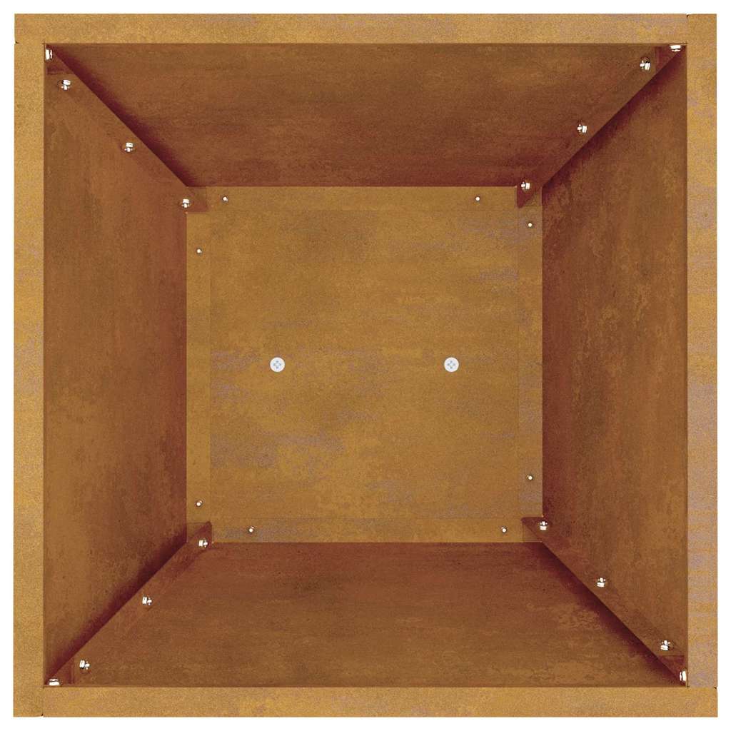Vaso a Pilastro 2 pcs Argento 35 x 35 x 73 cm Acciaio