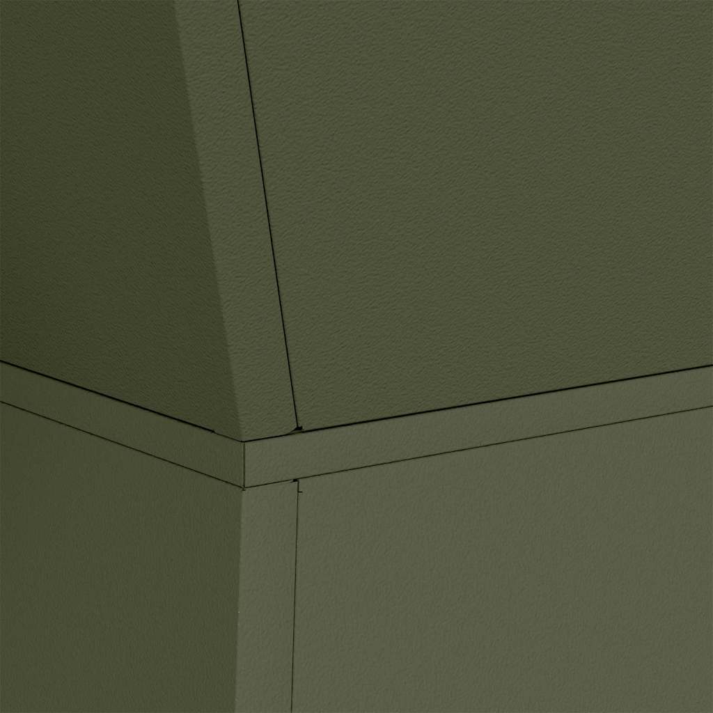 Vaso a Pilastro Oliva 40 x 40 x 100 cm Acciaio