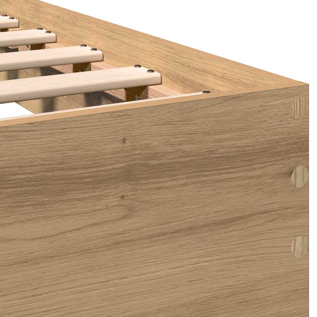 Struttura del letto Rovere artigianale 100 x 200 cm