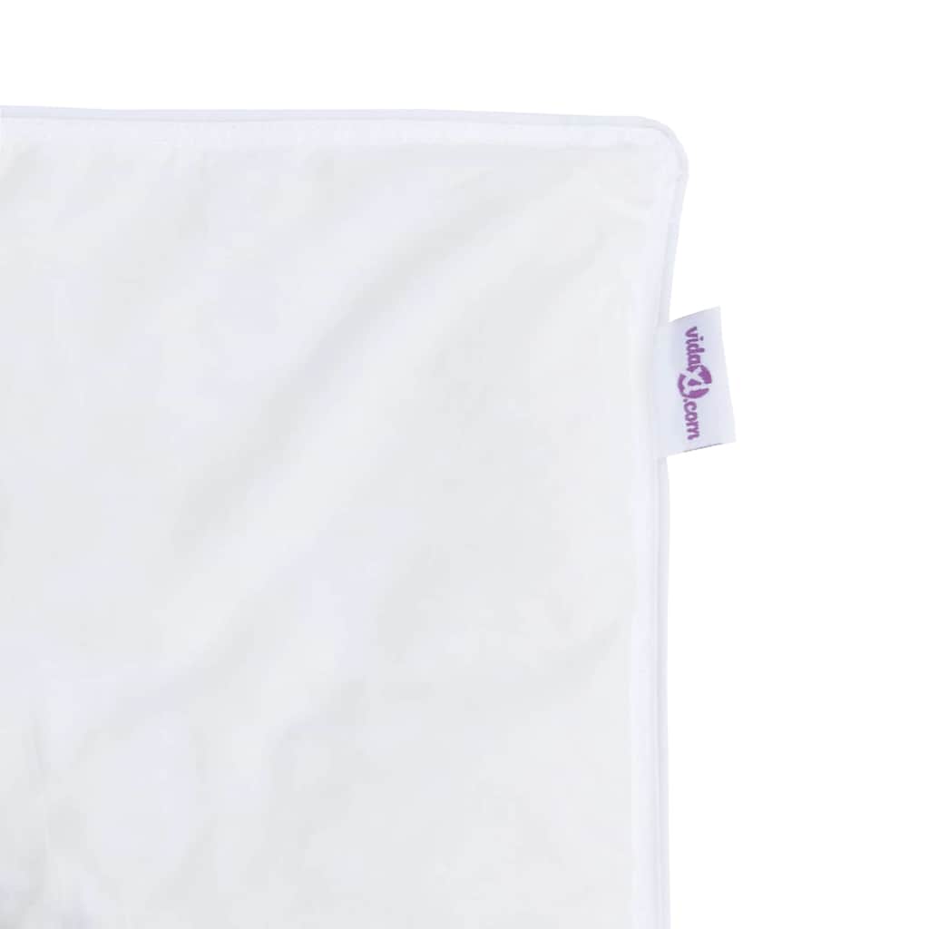 Set di Piumoni con cuscino 2 pcs Bianco 140 x 220 cm Piume