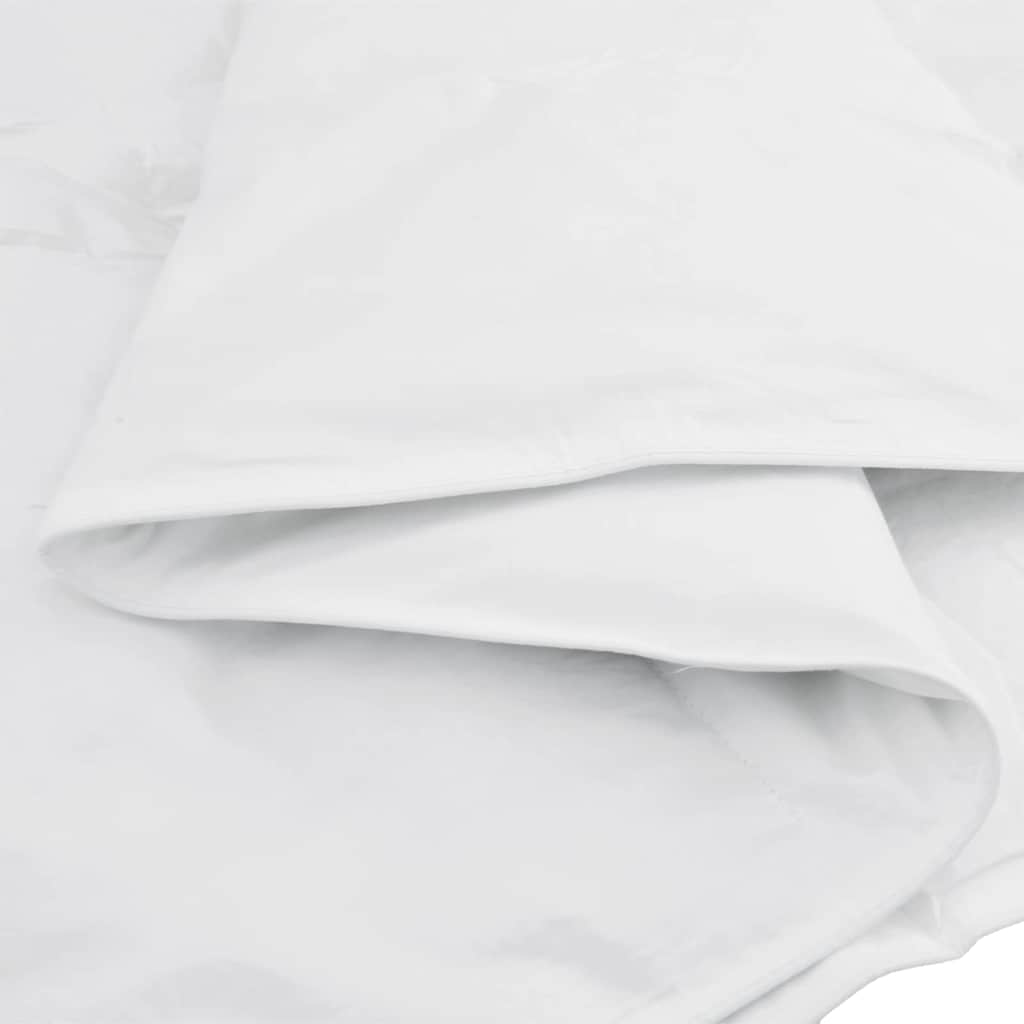Set di Piumoni con cuscino 2 pcs Bianco 155 x 220 cm Piume
