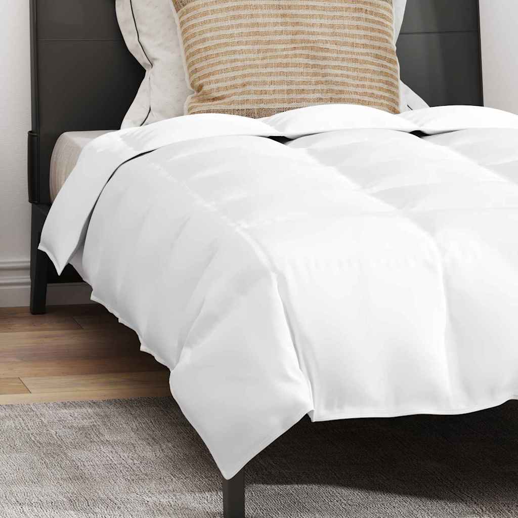 Set di piumini con cuscino 2 pcs Bianco 135 x 220 cm Piume