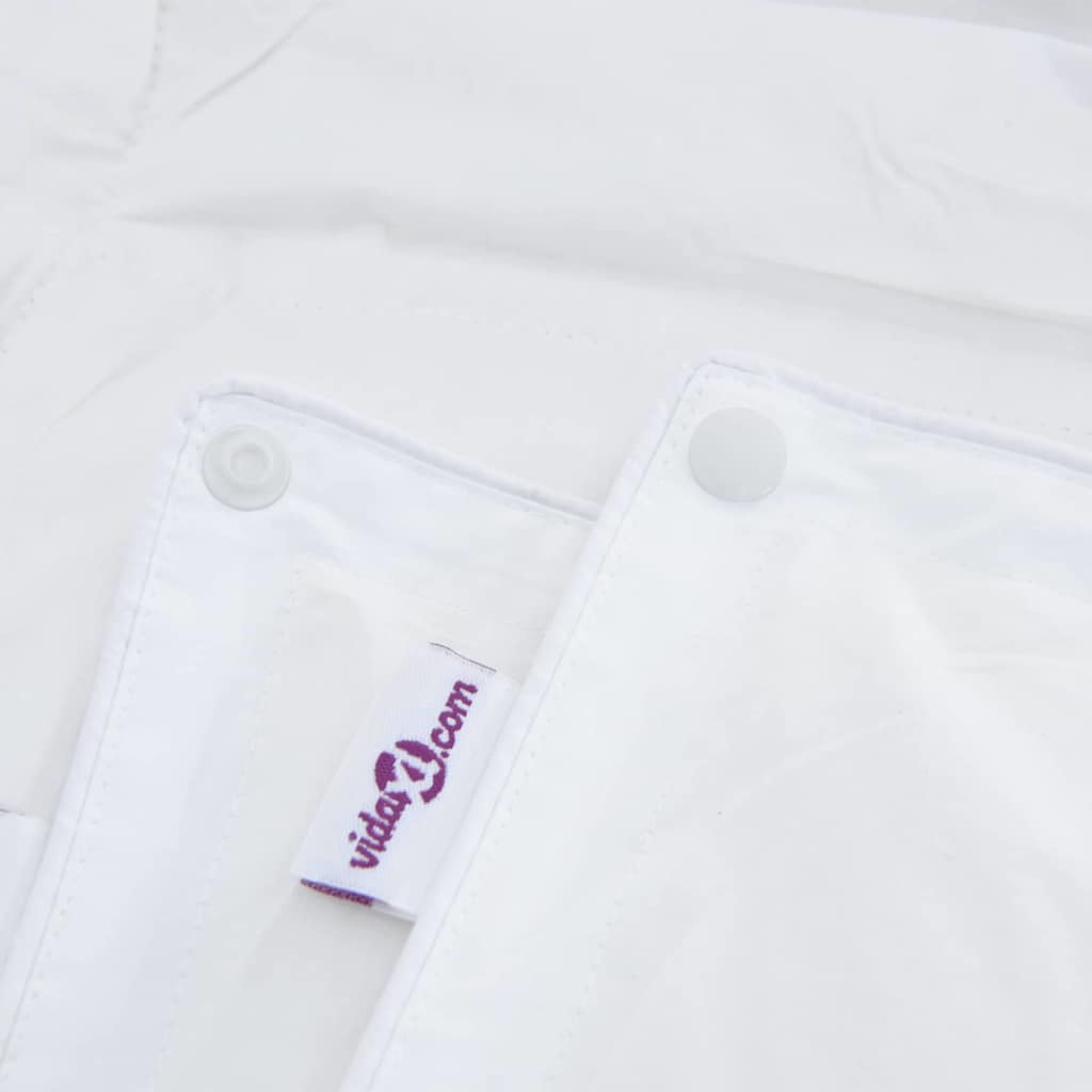 Set di piumini con cuscino 2 pcs Bianco 155 x 200 cm Piume
