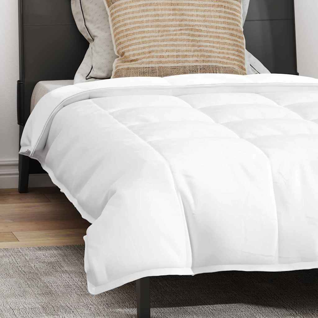 Set di piumini con cuscino 2 pcs Bianco 155 x 200 cm Piume