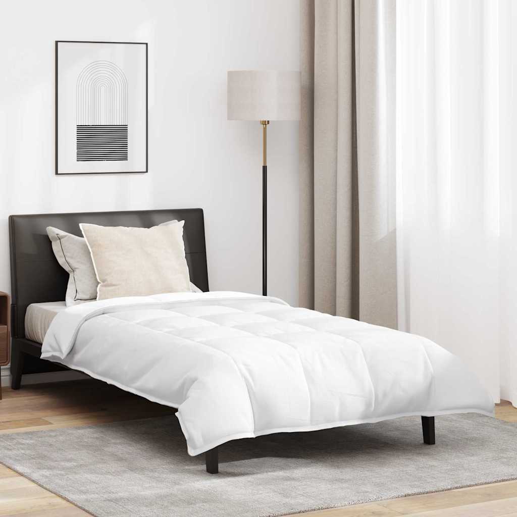 Set di piumini con cuscino 2 pcs Bianco 155 x 200 cm Piume