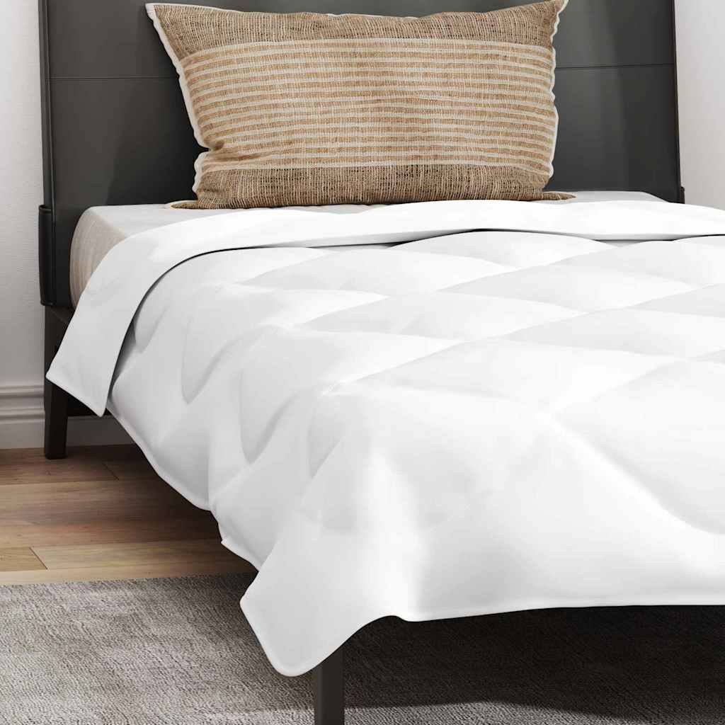Duvet Estivo con Cuscino 2 pcs Bianco 135 x 200 cm Microfibra