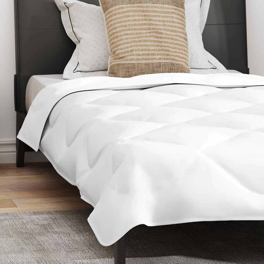 Duvet Estivo con Cuscino 2 pcs Bianco 140 x 220 cm Microfibra
