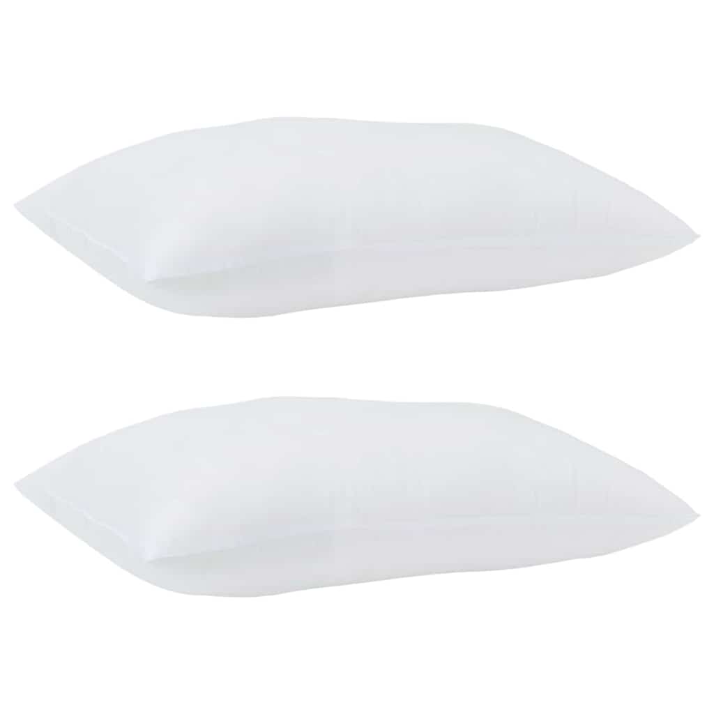 Duvet Estivo con Cuscino 2 pcs Bianco 155 x 220 cm Microfibra