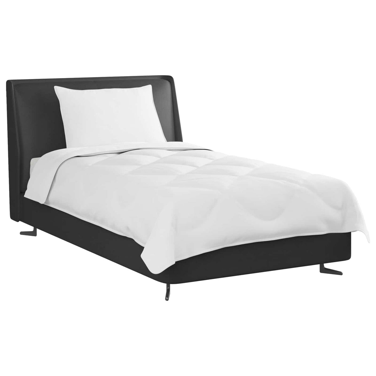 Duvet per Tutte le Stagioni con cuscino 2 pz Bianco Microfibra - homemem39