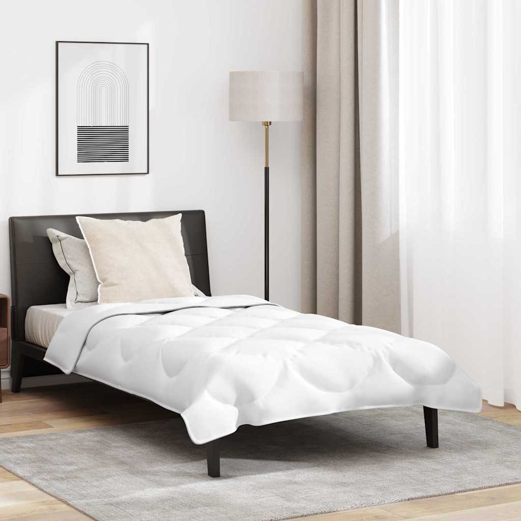 Piumone con Cuscino 2 pcs Bianco 140 x 220 cm Microfibra