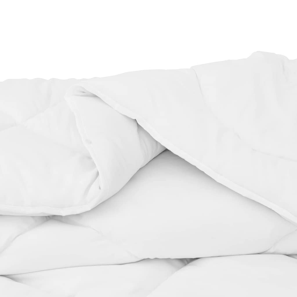 Piumone con Cuscino 2 pcs Bianco 140 x 220 cm Microfibra