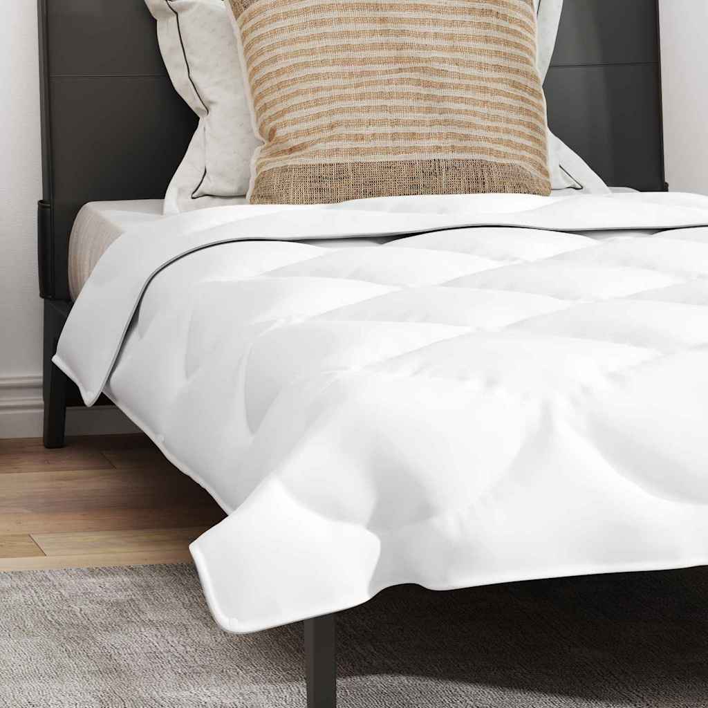 Piumone con Cuscino 2 pcs Bianco 140 x 220 cm Microfibra