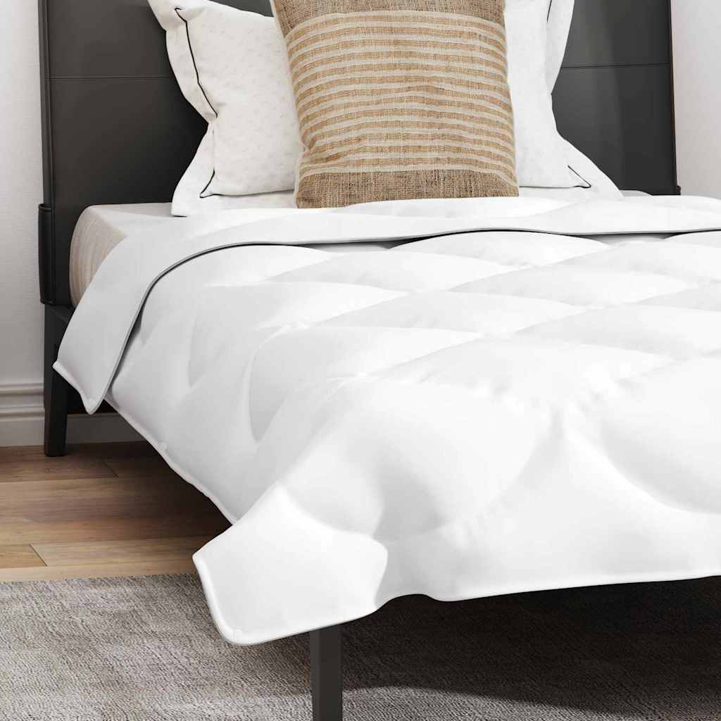 Piumone con Cuscino 2 pcs Bianco 155 x 220 cm Microfibra