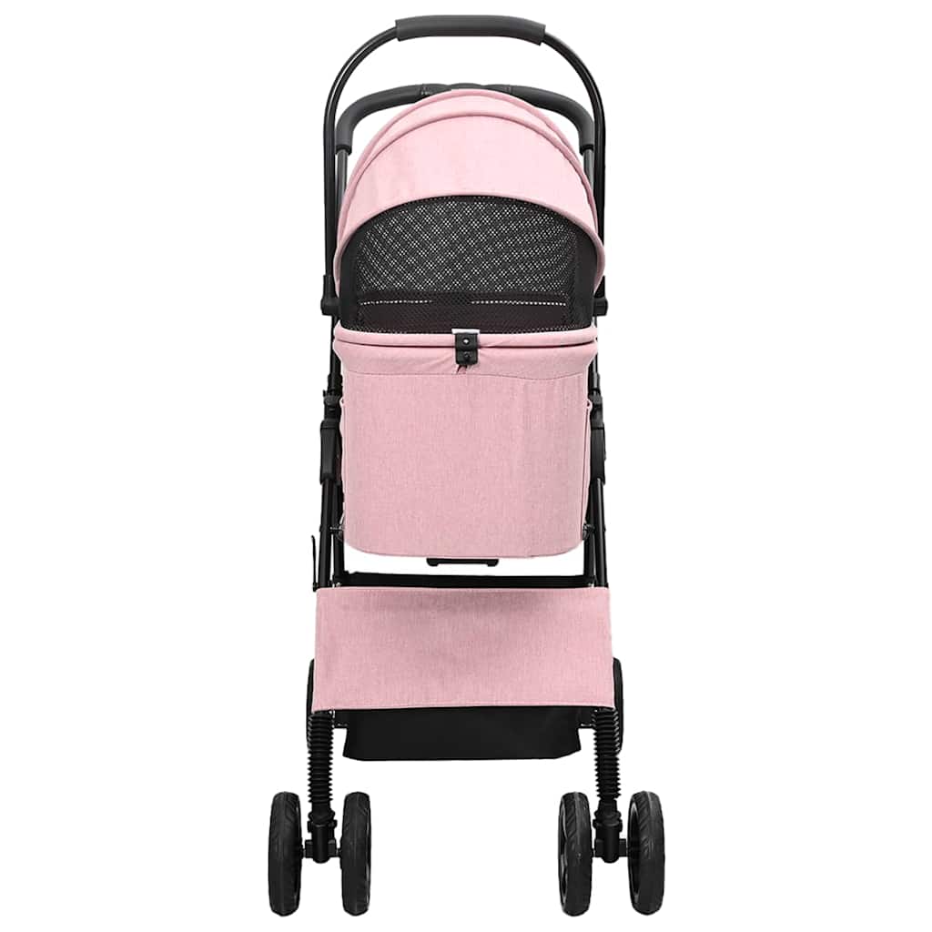 Passeggino pieghevole per animali Rosa 81 x 47 x 99 cm