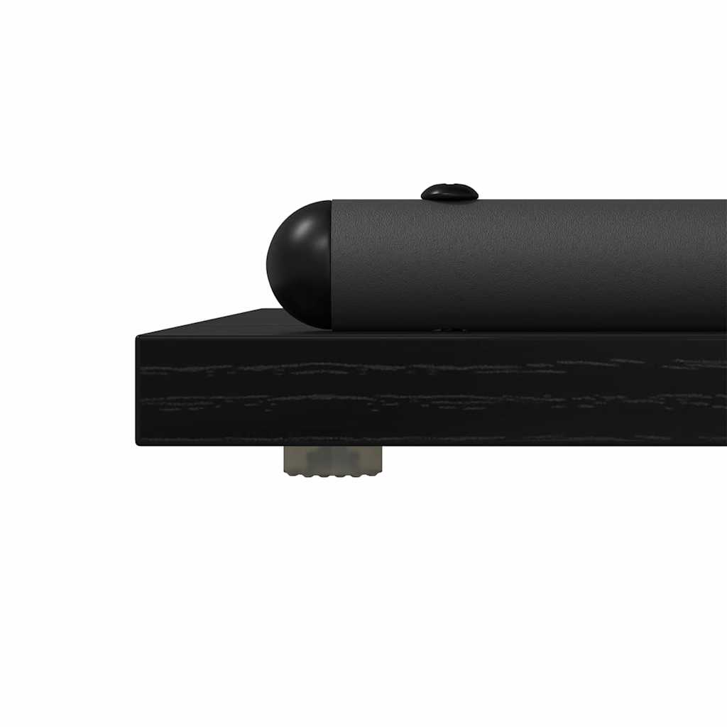 Tavolo consolle con lo scaffale Rovere nero 101 x 35 x 80.5 cm