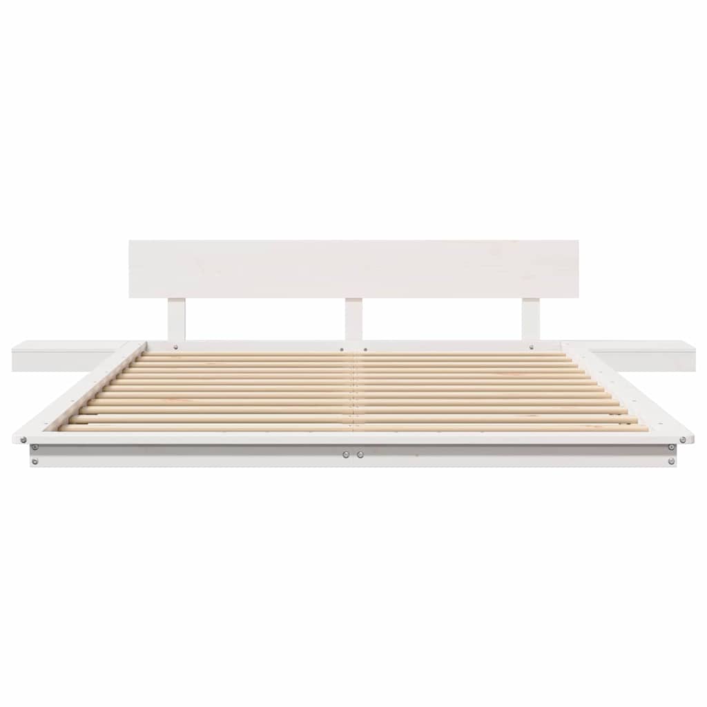 Struttura del letto Bianco 150 x 200 cm legno
