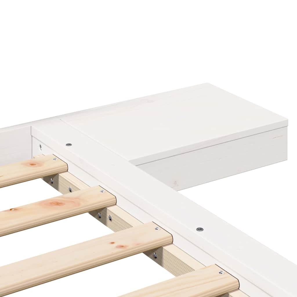 Struttura del letto Bianco 120 x 190 cm legno