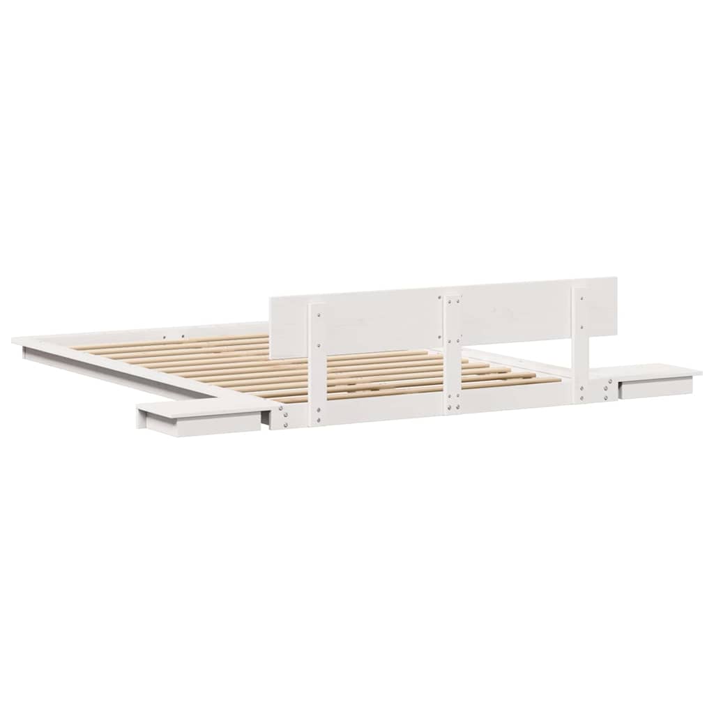 Struttura del letto Bianco 120 x 190 cm legno