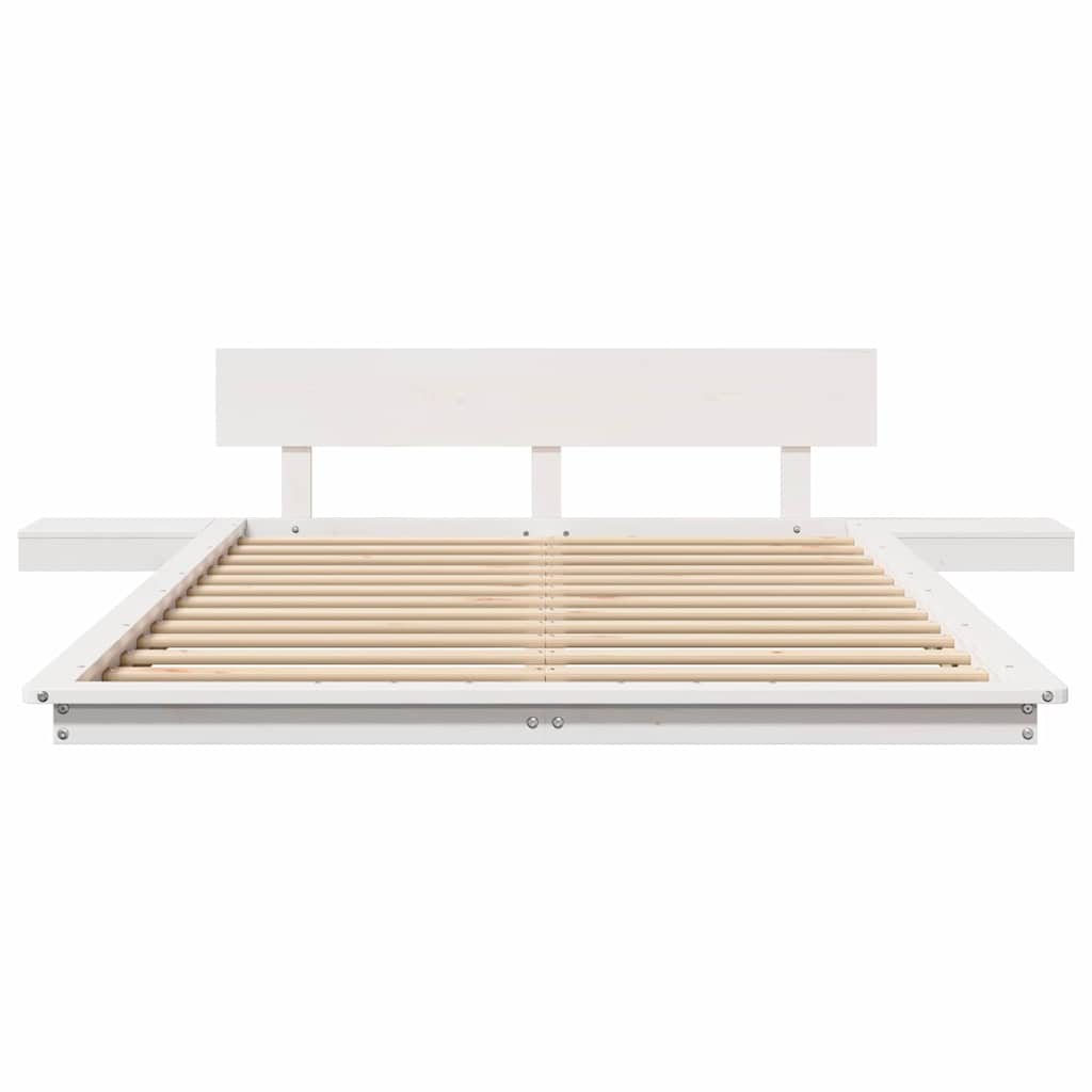 Struttura del letto Bianco 120 x 190 cm legno