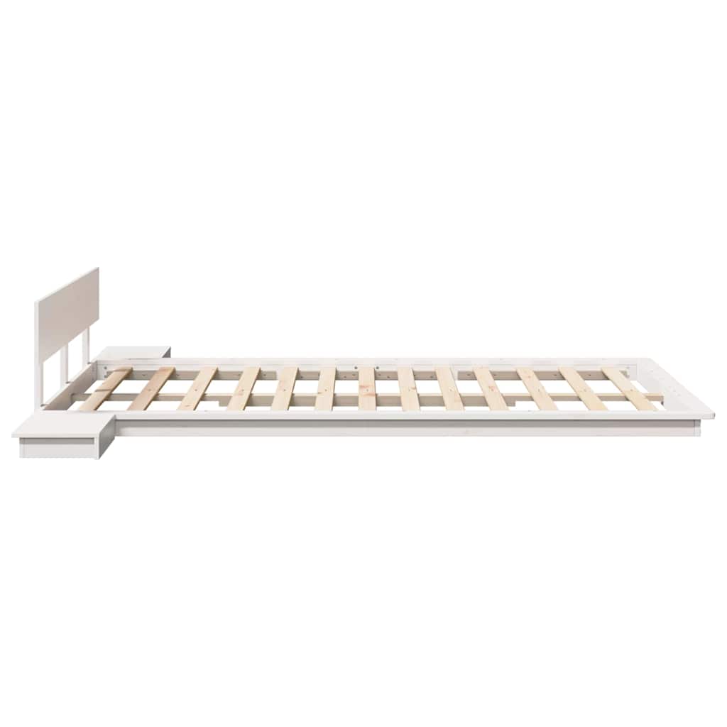 Struttura del letto Bianco 120 x 190 cm legno