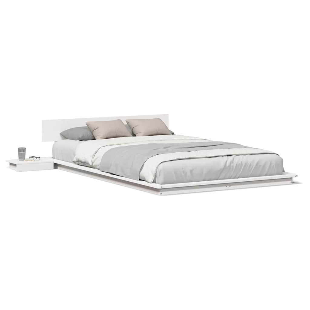 Struttura del letto Bianco 120 x 190 cm legno