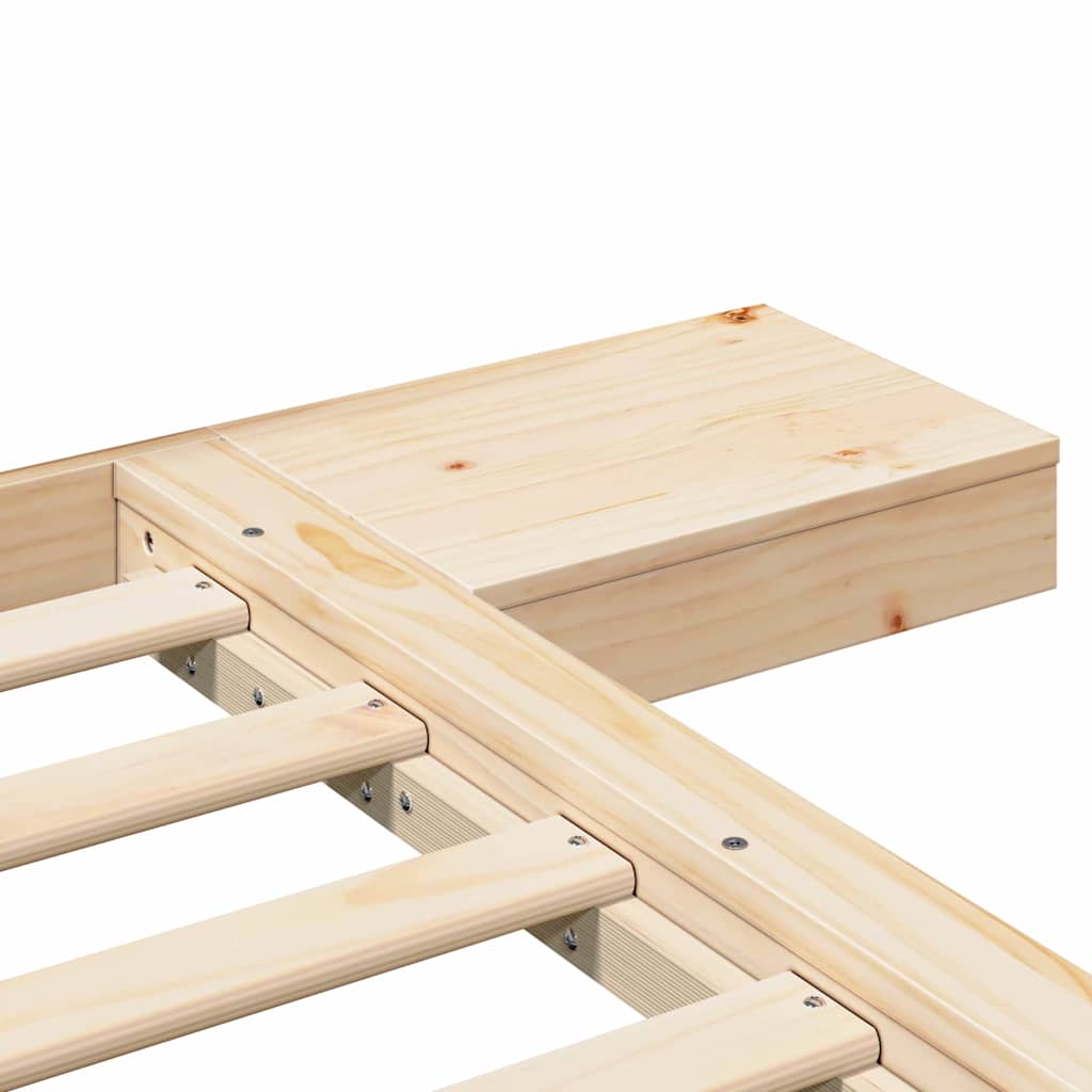 Struttura del letto Marrone 90 x 200 cm legno