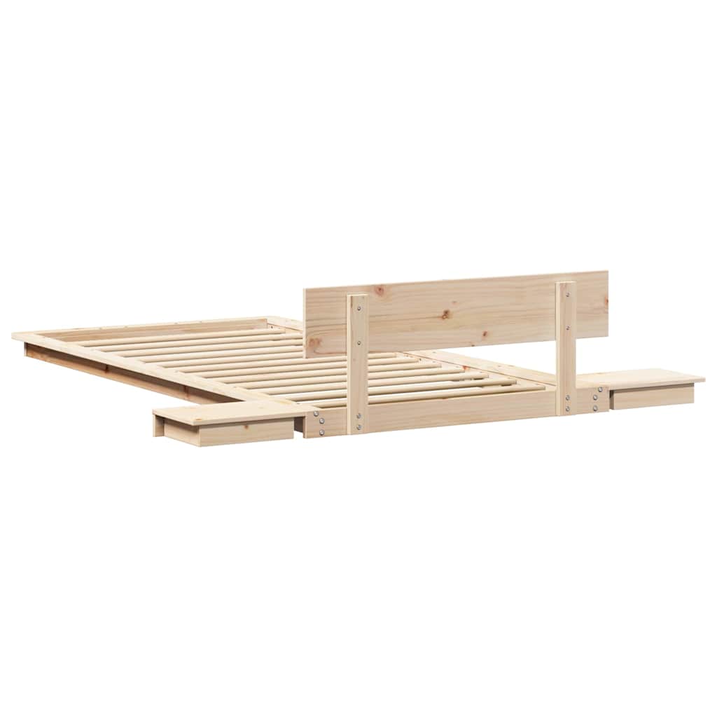 Struttura del letto Marrone 90 x 200 cm legno