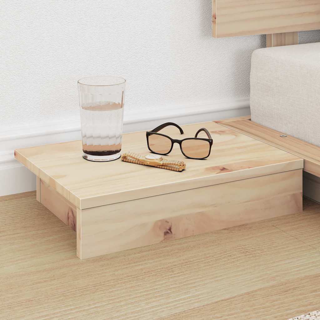 Struttura del letto Marrone 75 x 190 cm legno