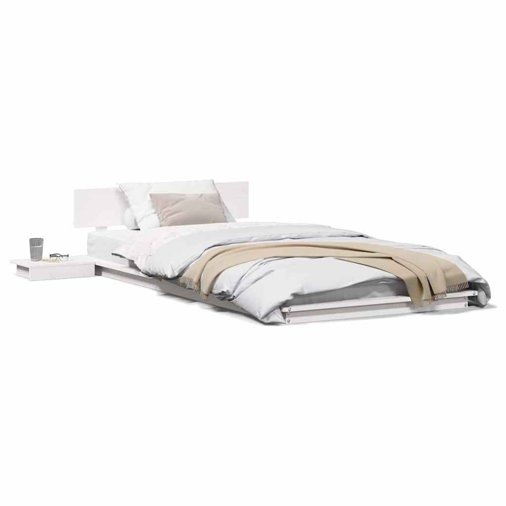 Struttura del letto Marrone 75 x 190 cm legno