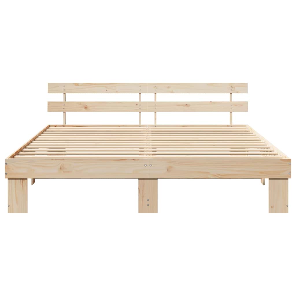 Struttura del letto Marrone 180 x 200 cm Legno massello di pino