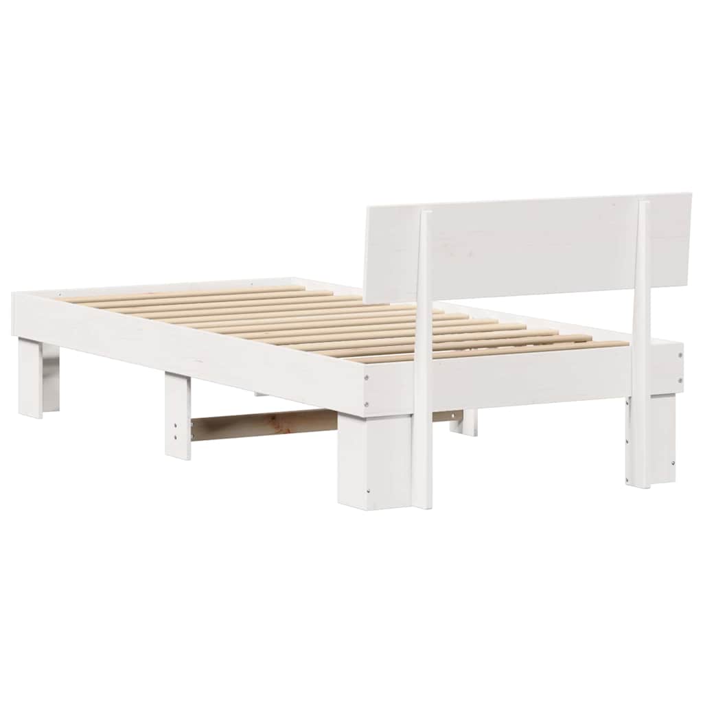 Struttura del letto Bianco 80 x 200 cm Legno di pino massello