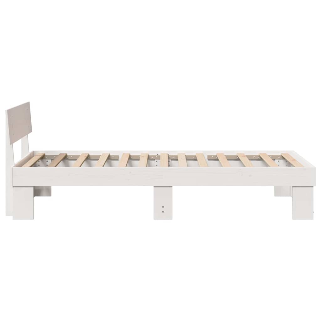 Struttura del letto Bianco 80 x 200 cm Legno di pino massello
