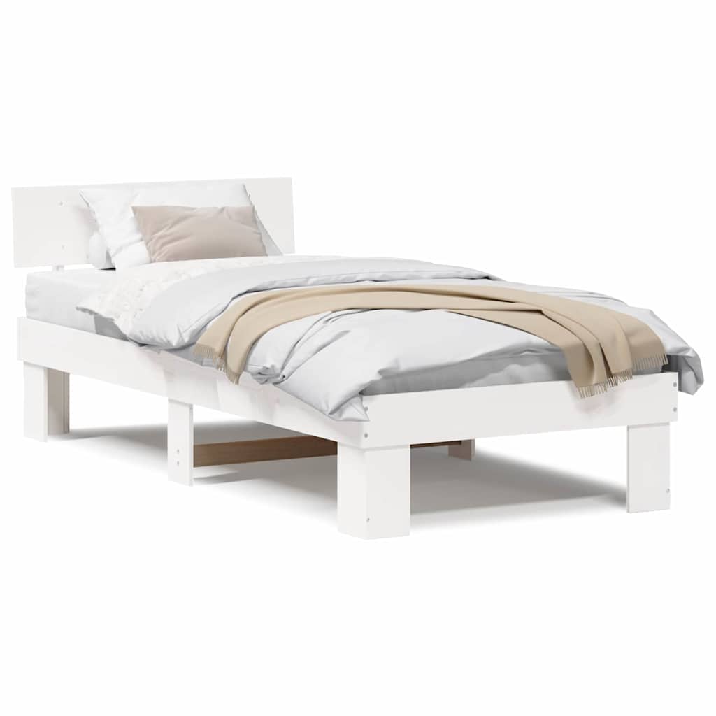 Struttura del letto Bianco 80 x 200 cm Legno di pino massello