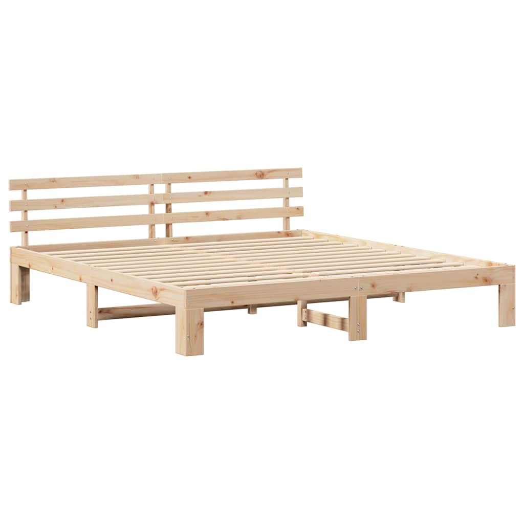Struttura del letto Marrone 180 x 200 cm Legno massello di pino