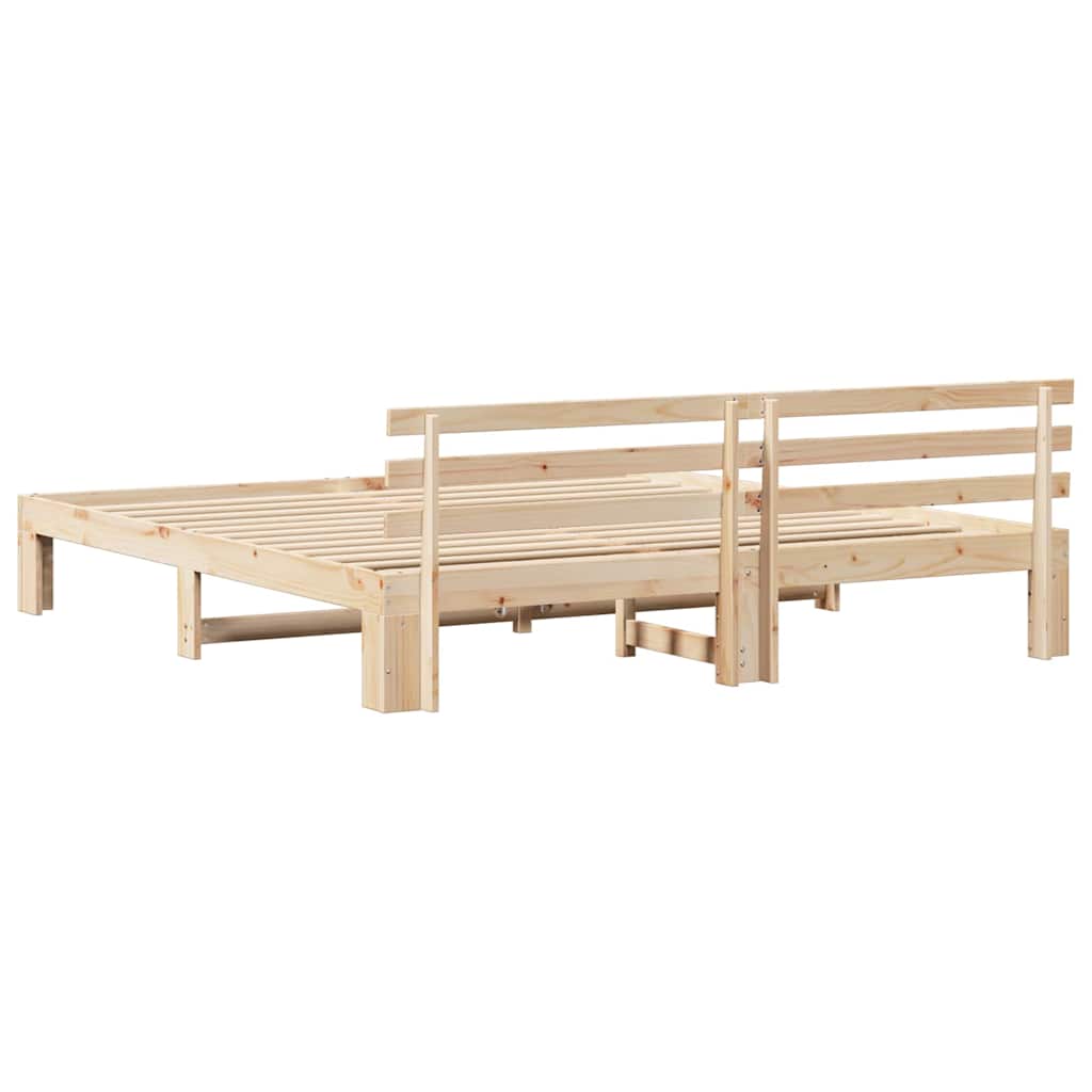 Struttura del letto Marrone 180 x 200 cm Legno massello di pino