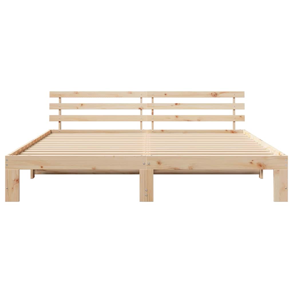 Struttura del letto Marrone 180 x 200 cm Legno massello di pino