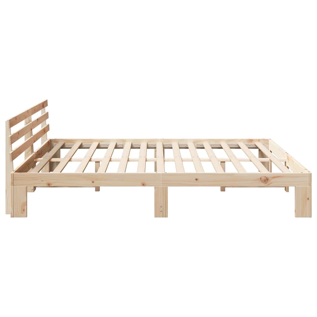 Struttura del letto Marrone 180 x 200 cm Legno massello di pino