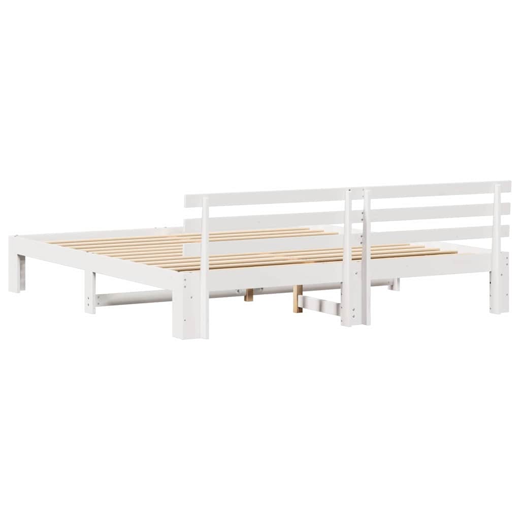Struttura del letto Bianco 180 x 200 cm Legno massello di pino